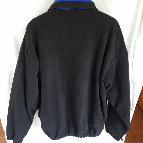Columbia XL Full Zip Fleece Blue Black Jacket - Picture 3 of 13